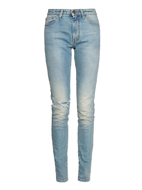 yves saint laurent skinny jeans|saint laurent distressed jeans.